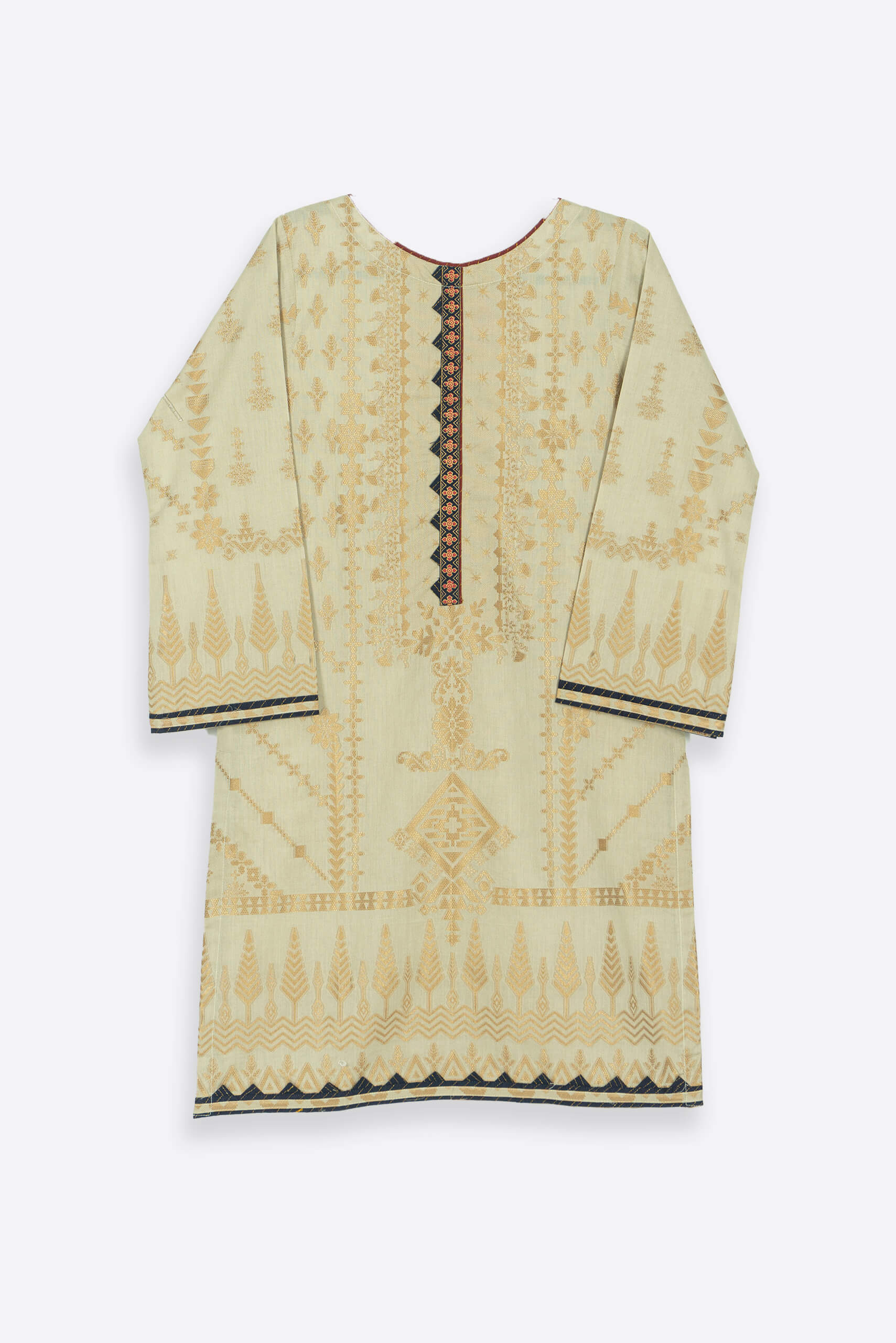 Cream Brocade Shalwar Kameez - Shalwar Kameez - Muslim Lifestyle Store
