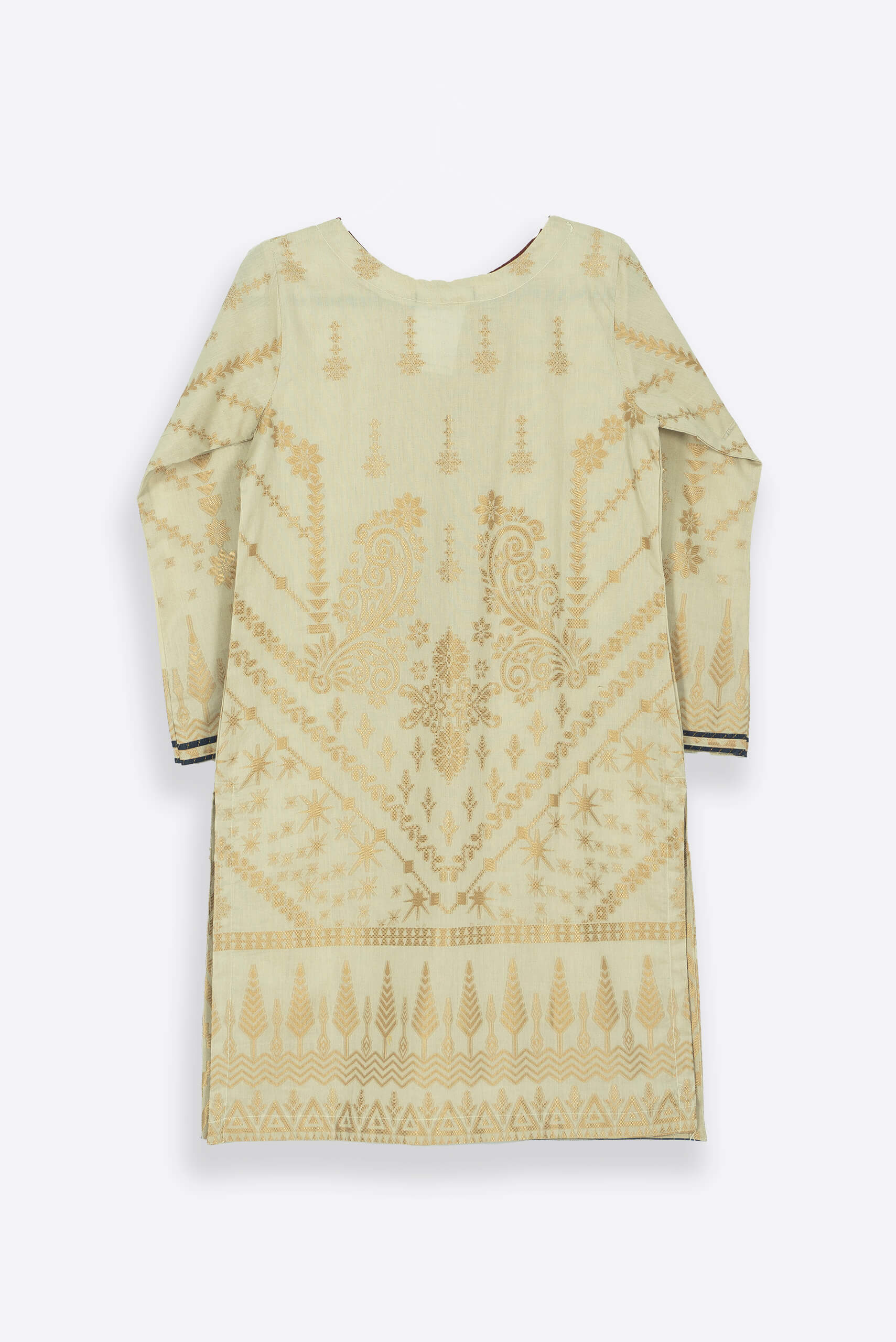 Cream Brocade Shalwar Kameez - Shalwar Kameez - Muslim Lifestyle Store