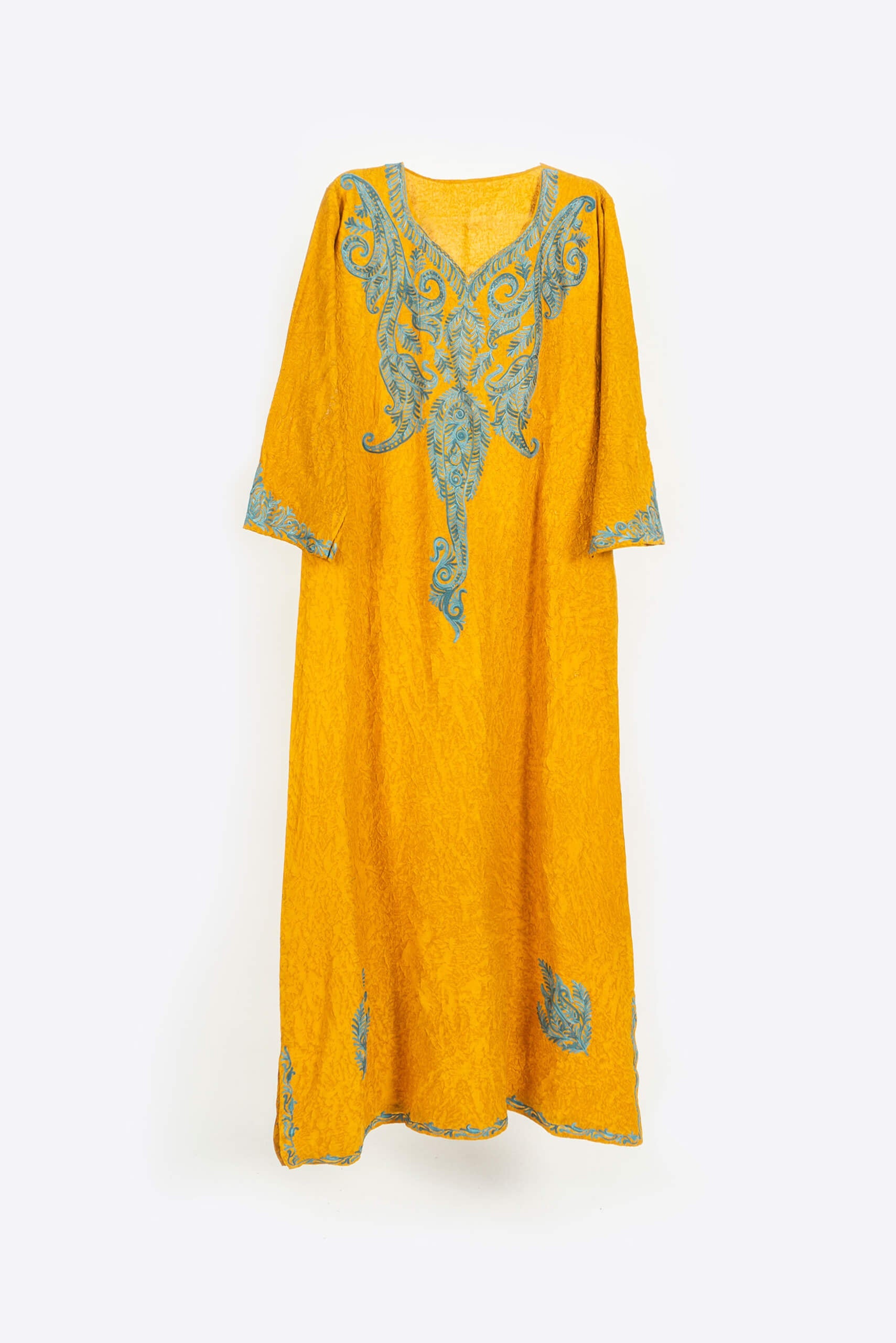 Dark Yellow Kashmiri Jalabiya - Jalabiya - Muslim Lifestyle Store