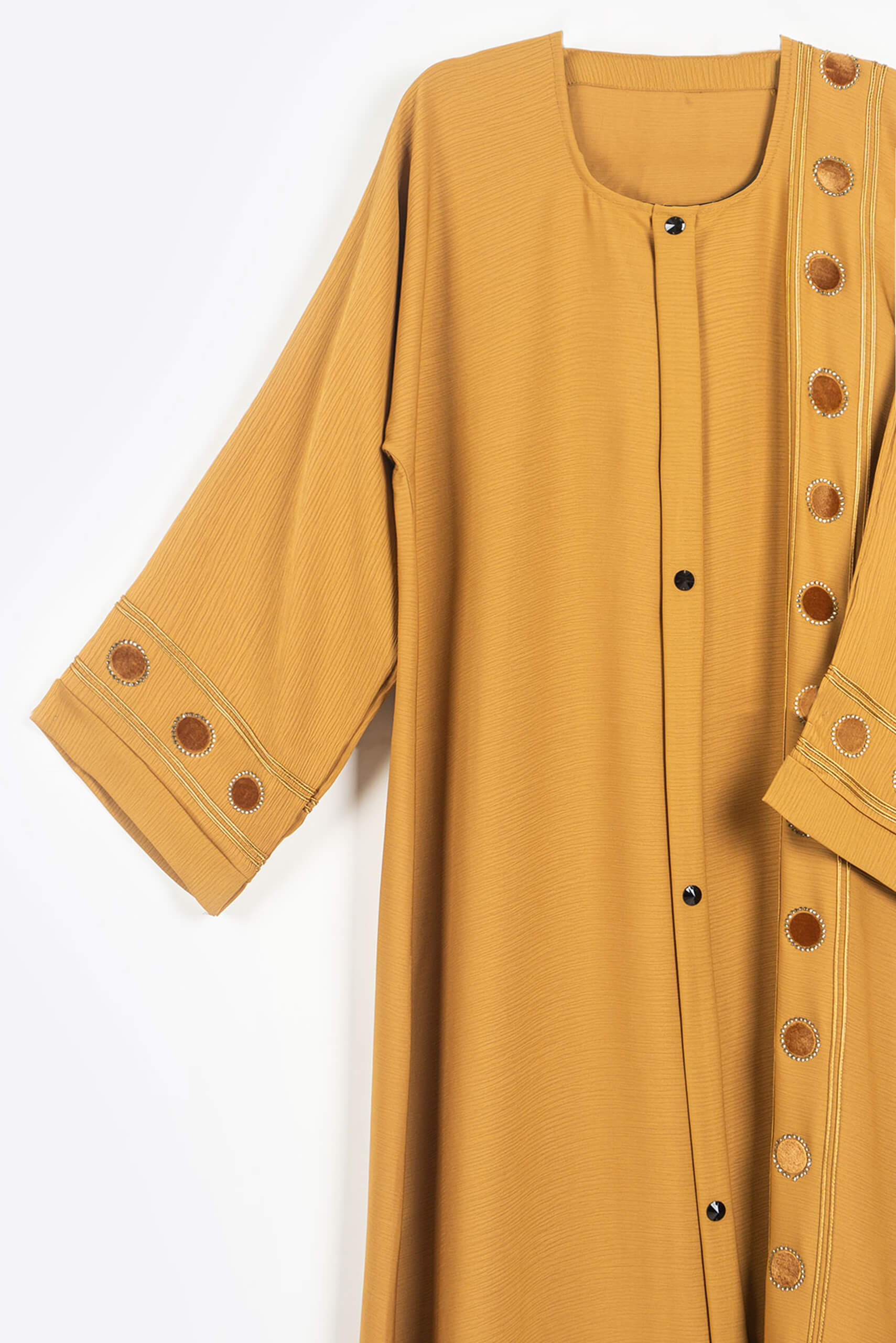 Fancy Yellow Kaftan - Kaftan - Muslim Lifestyle Store