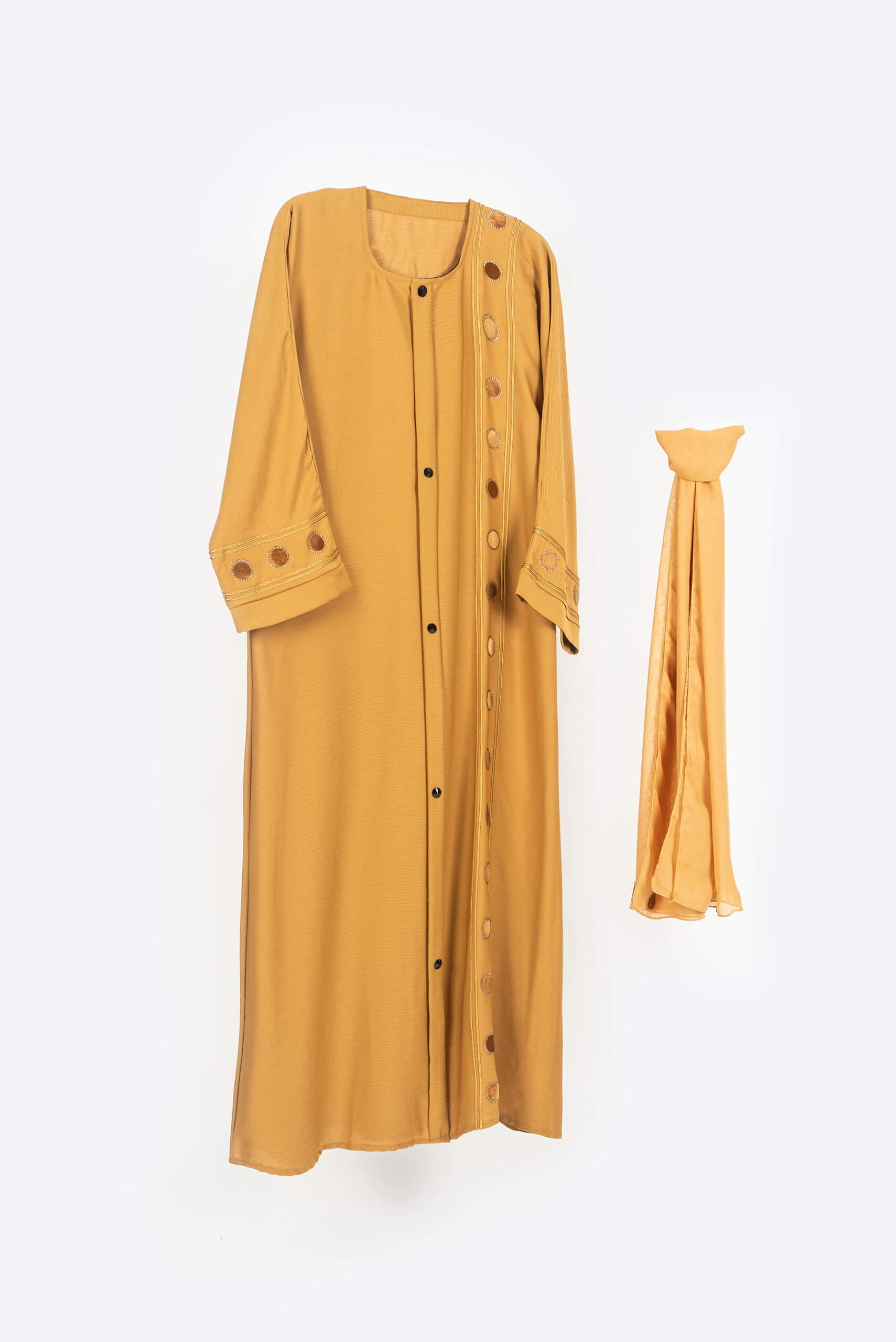 Fancy Yellow Kaftan - Kaftan - Muslim Lifestyle Store