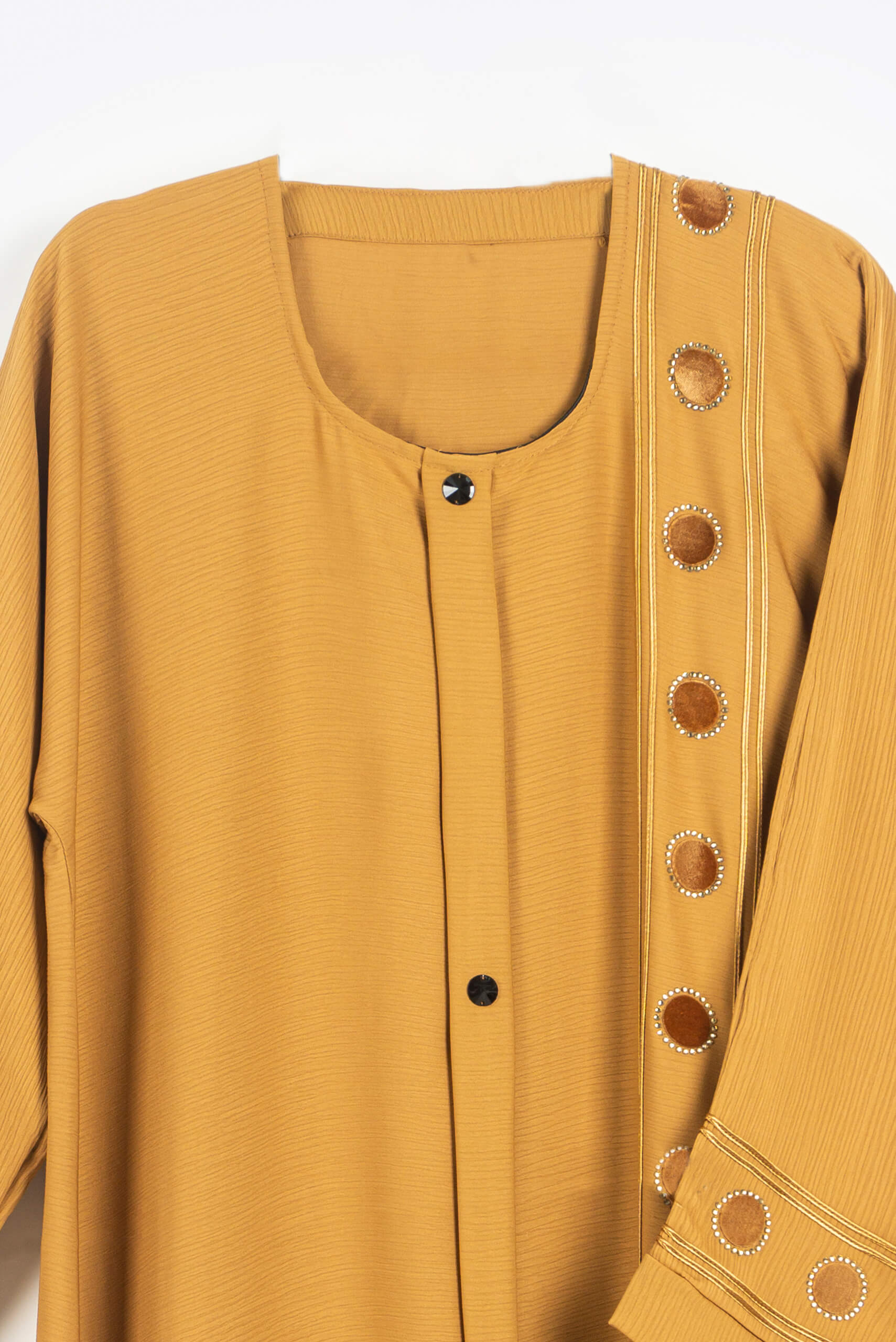 Fancy Yellow Kaftan - Kaftan - Muslim Lifestyle Store