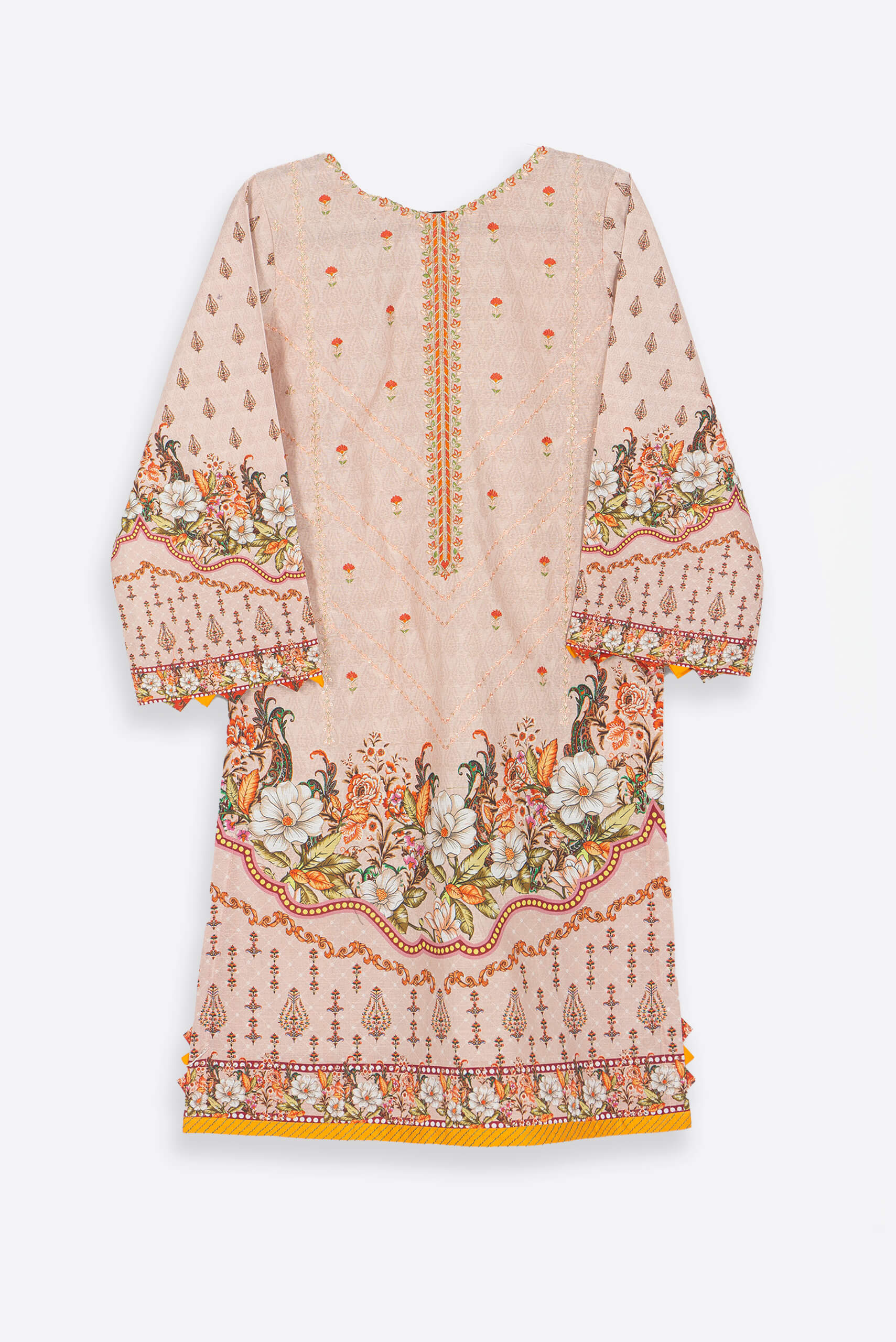 Garden Peach Shalwar Kameez - Shalwar Kameez - Muslim Lifestyle Store