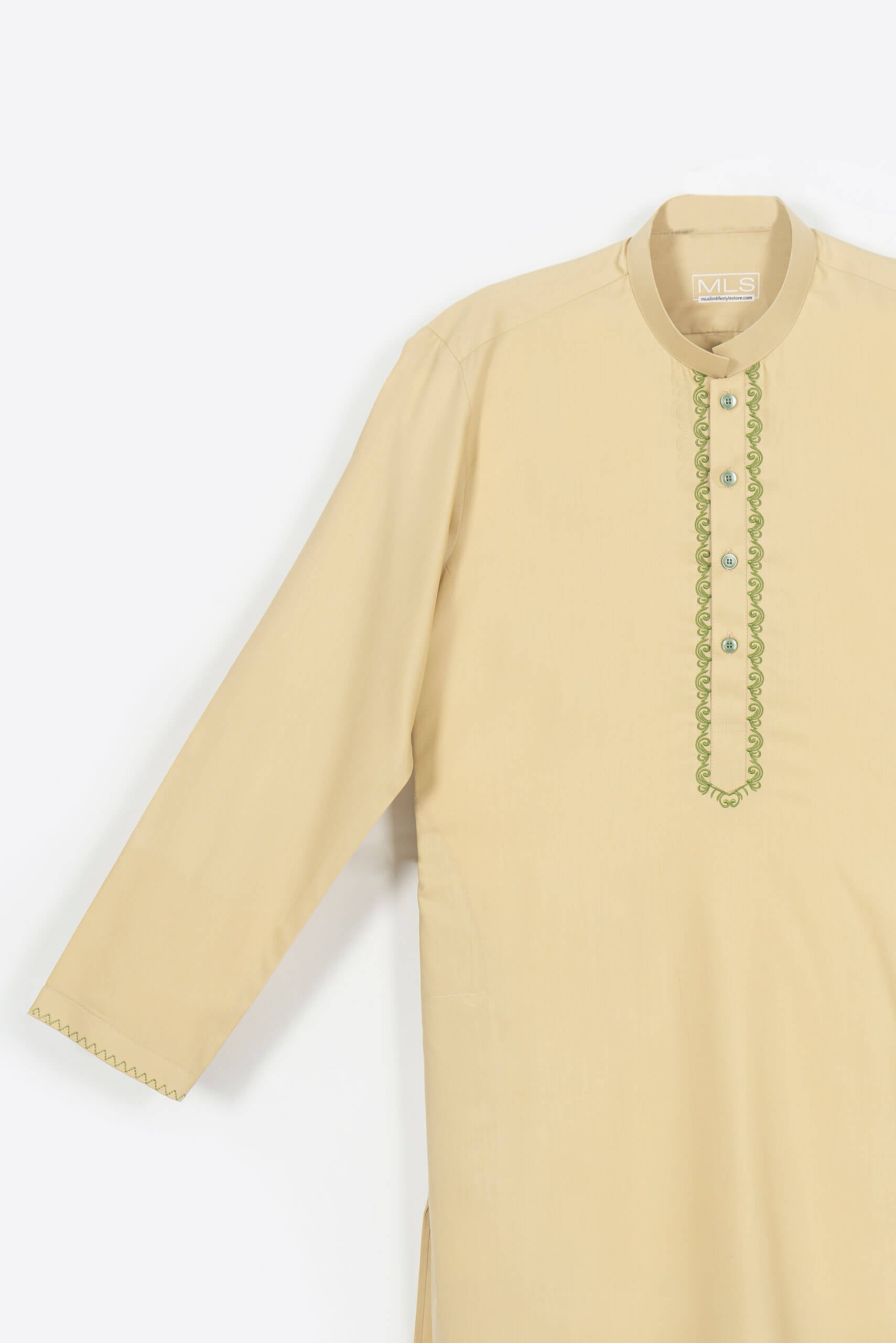 Golden Beige Shalwar Kameez - Shalwar Kameez - Muslim Lifestyle Store