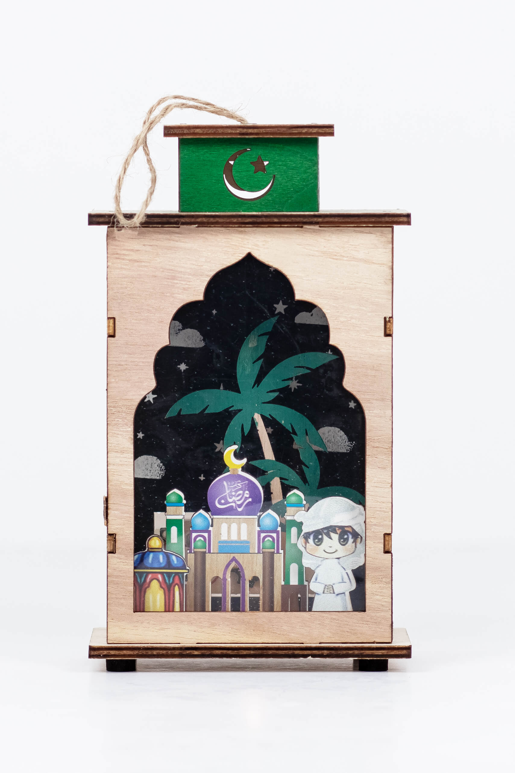 Ramadan Wooden Home Lantern - Lantern - Muslim Lifestyle Store