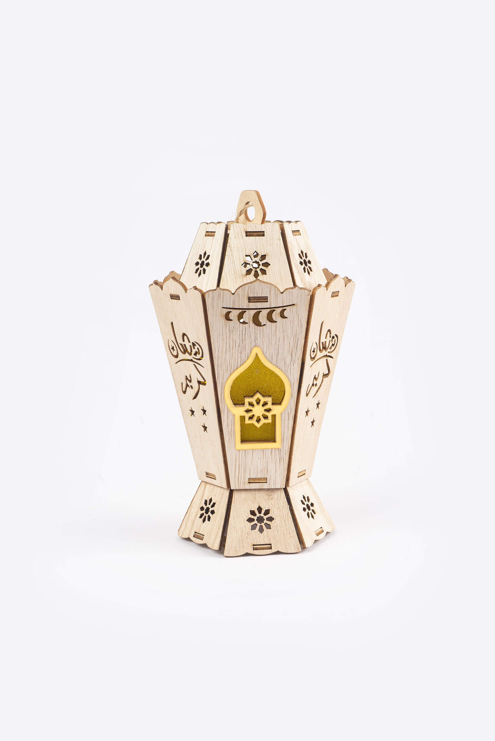 LED Ramadan Wooden Lantern - Lantern - Muslim Lifestyle Store