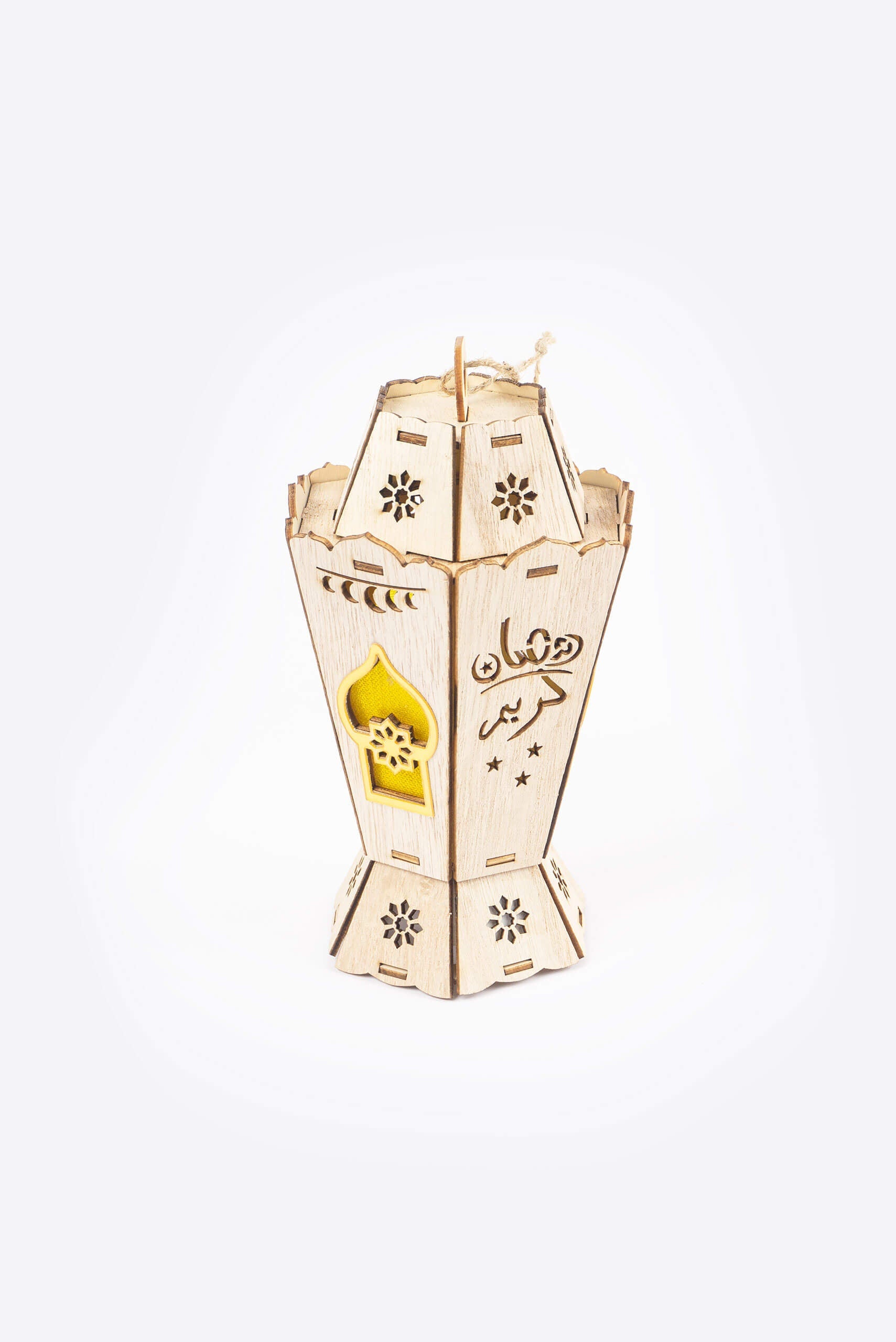 LED Ramadan Wooden Lantern - Lantern - Muslim Lifestyle Store