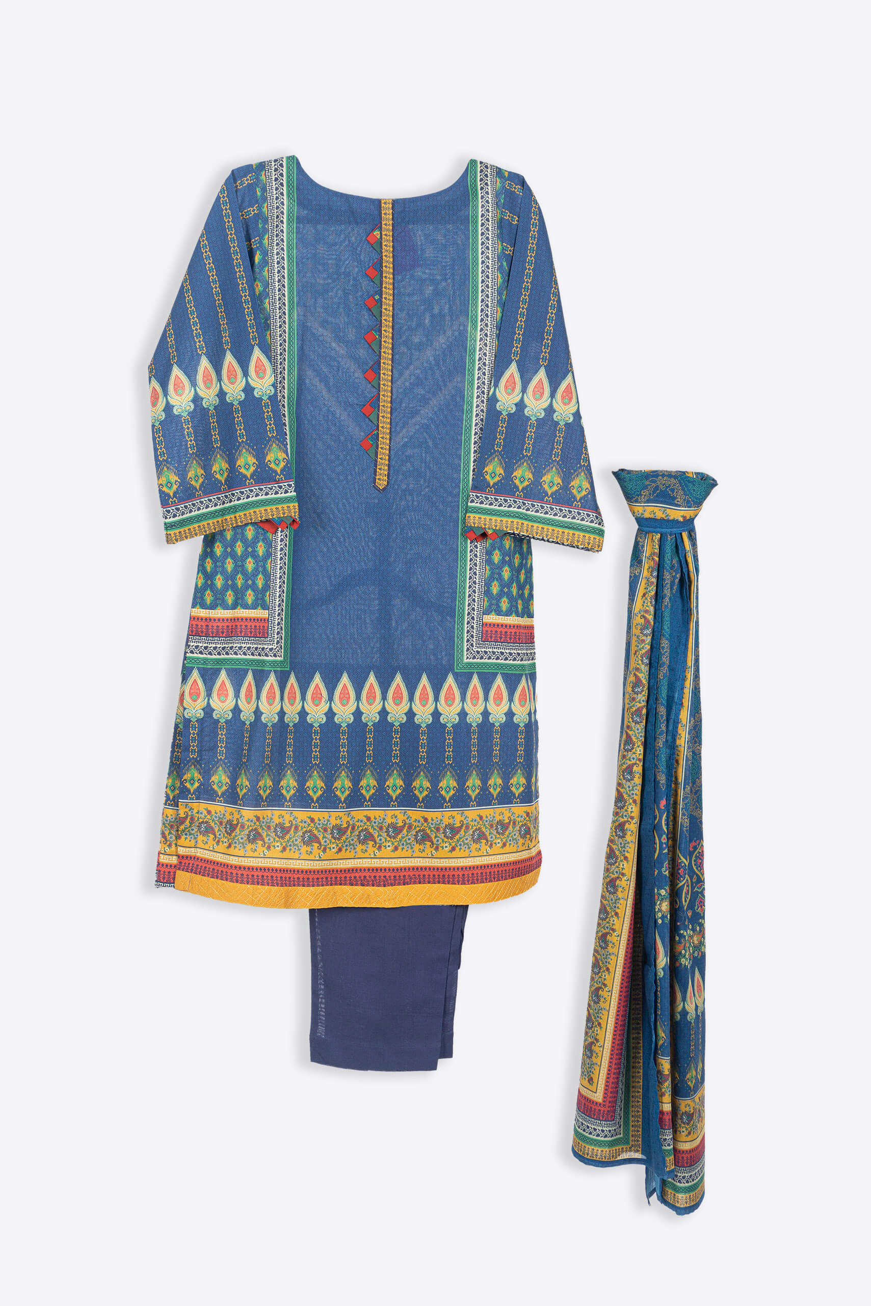 Peacock Blue Shalwar Kameez - Shalwar Kameez - Muslim Lifestyle Store