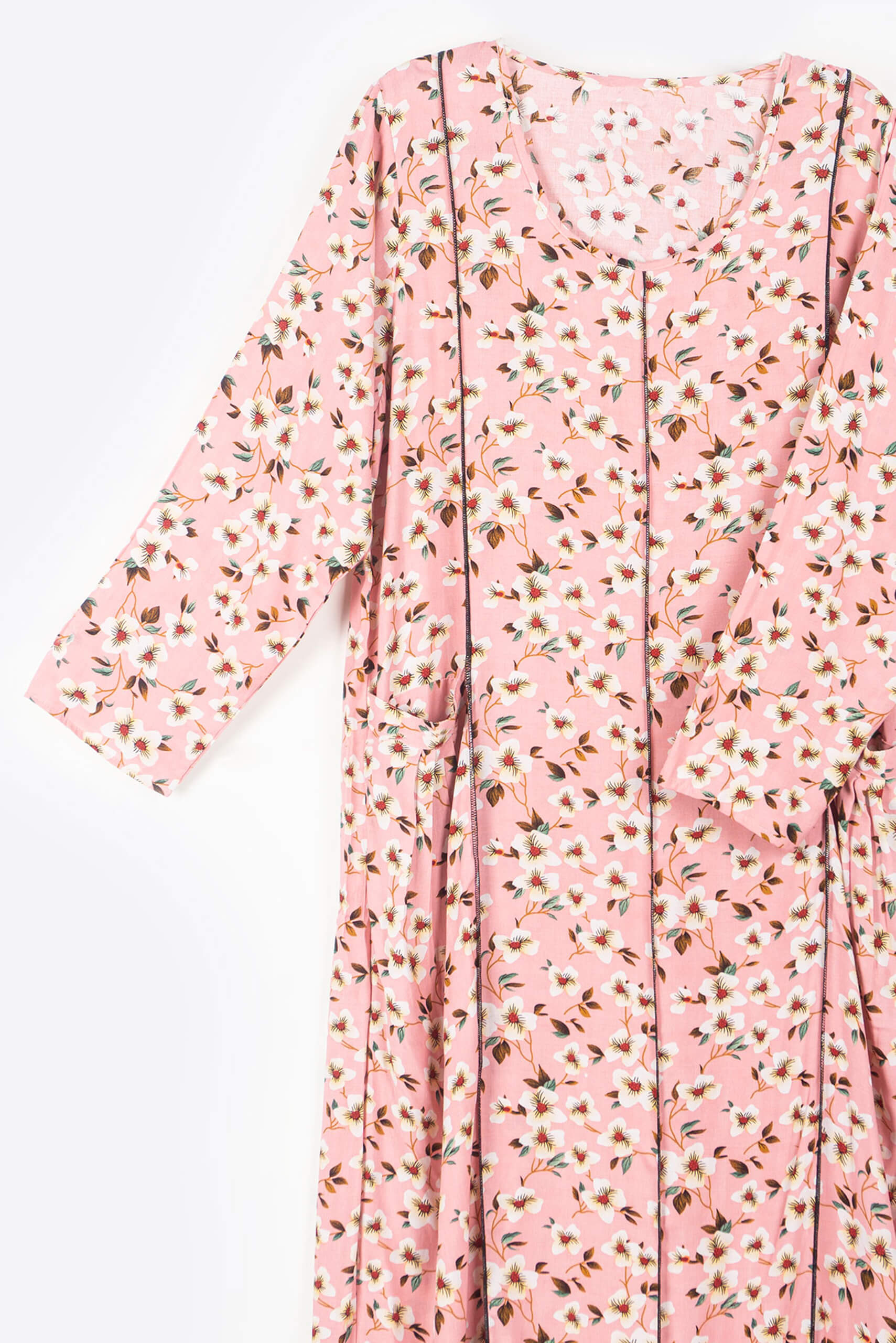 Pink Floral Maxi Dress - Maxi Dress - Muslim Lifestyle Store