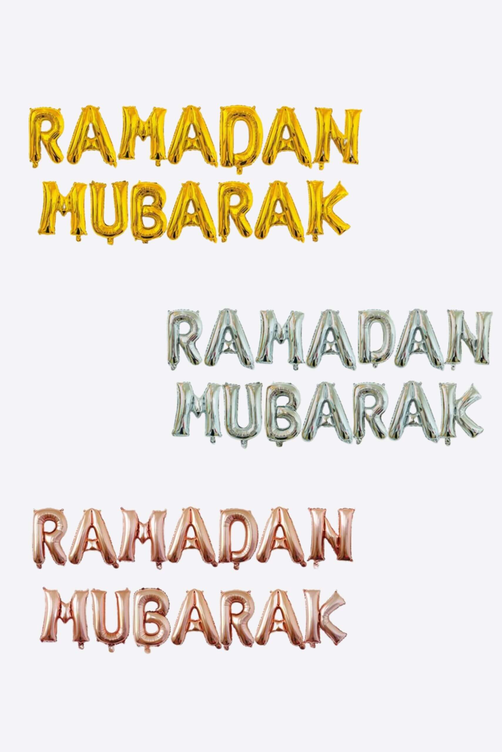 Ramadan Mubarak Foil Balloons - Balloon - Muslim Lifestyle Store