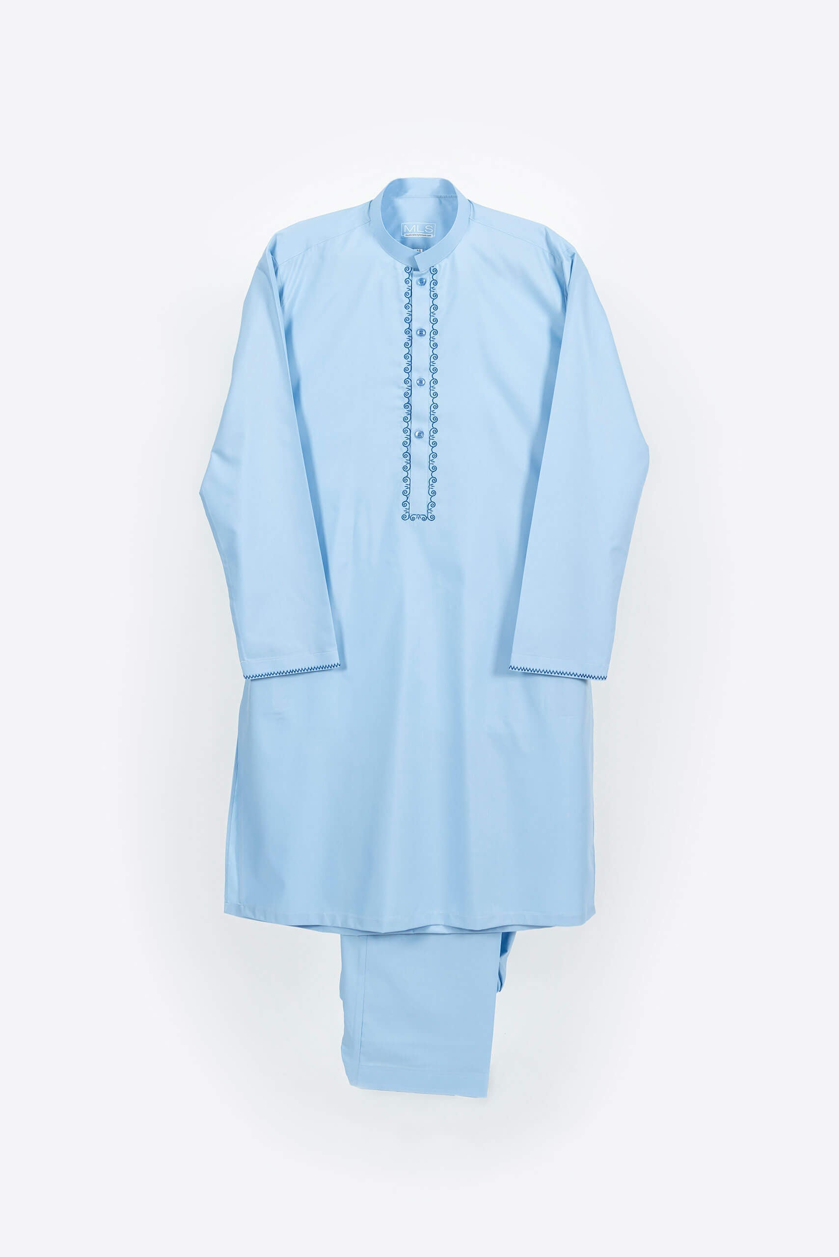Sky Blue Shalwar Kameez - Shalwar Kameez - Muslim Lifestyle Store