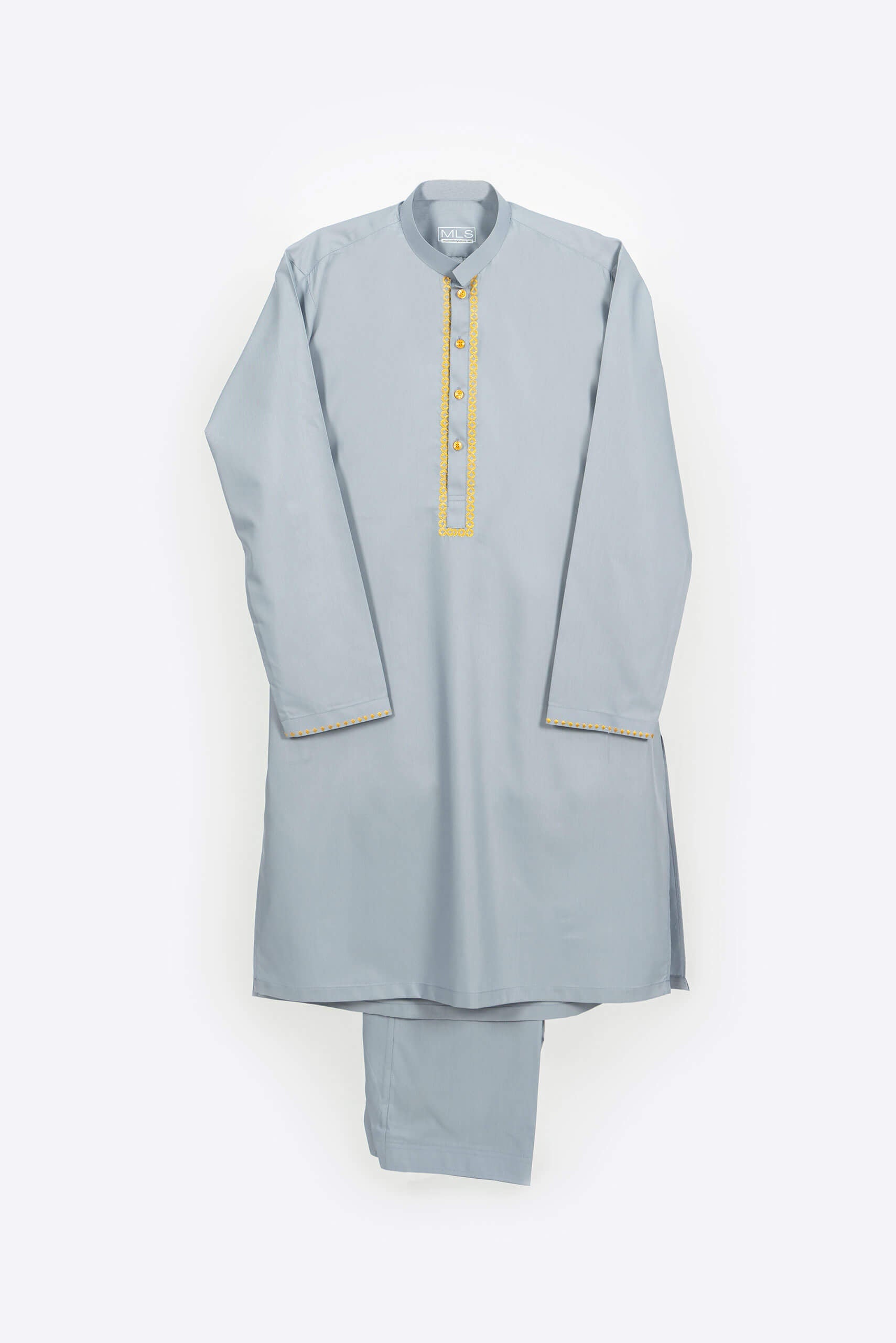 Stone Blue Shalwar Kameez - Shalwar Kameez - Muslim Lifestyle Store
