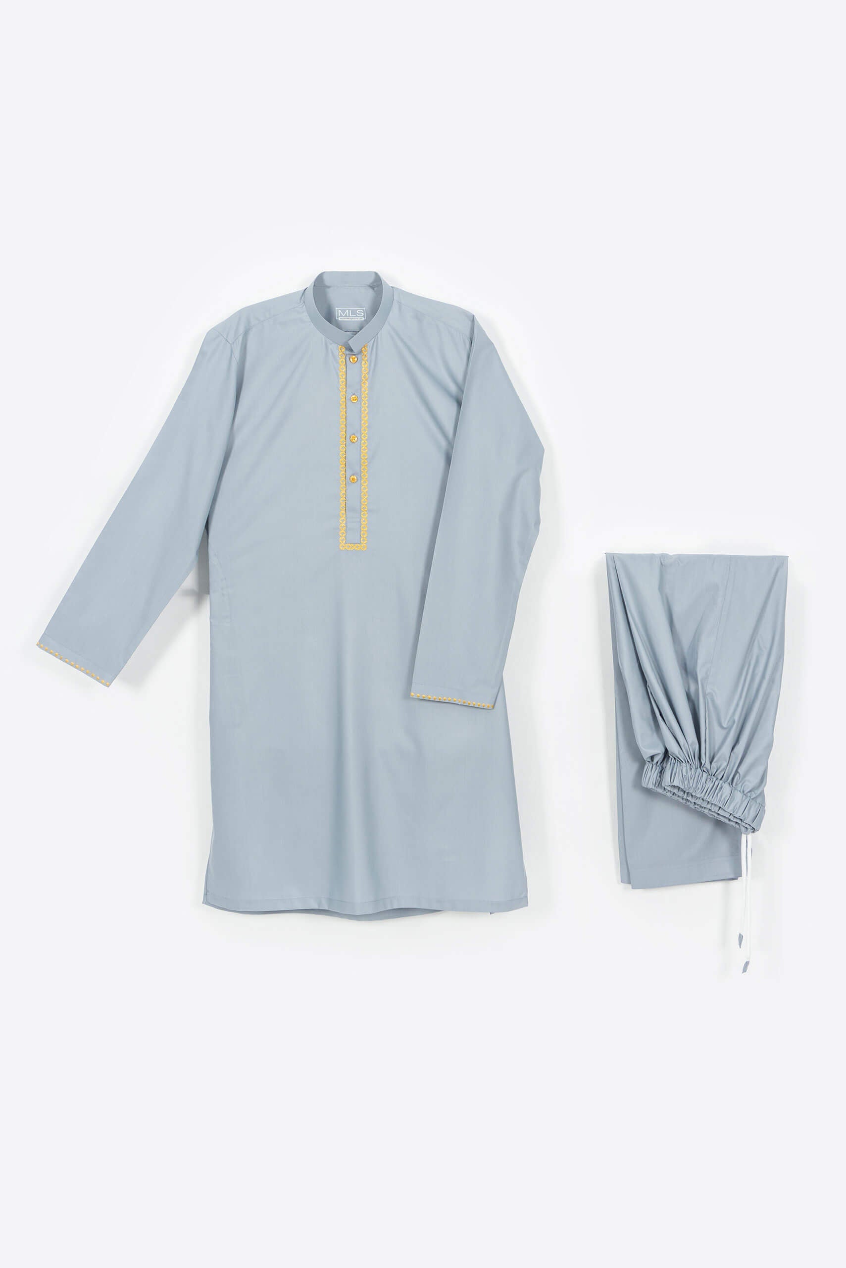Stone Blue Shalwar Kameez - Shalwar Kameez - Muslim Lifestyle Store