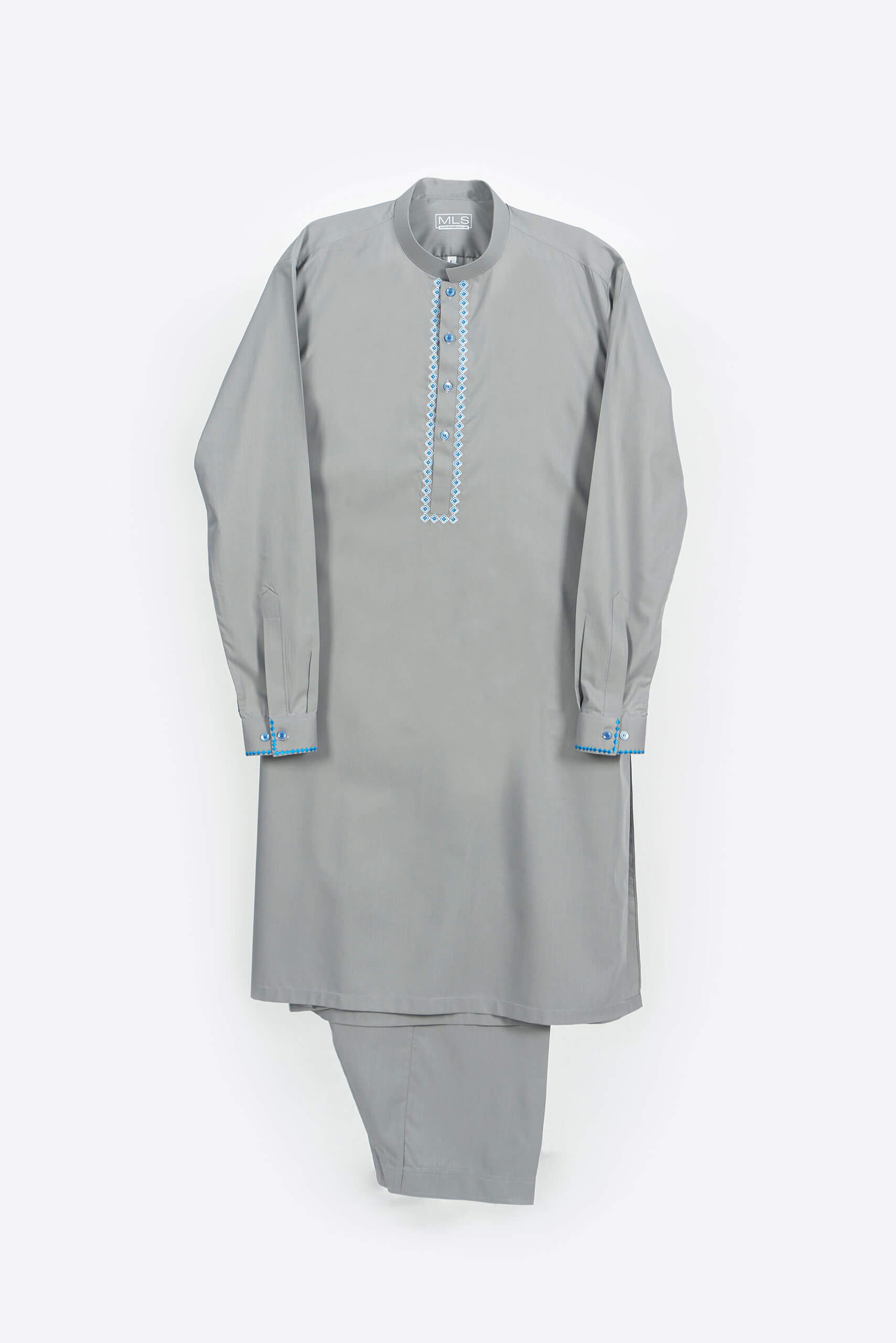 Storm Gray Shalwar Kameez - Shalwar Kameez - Muslim Lifestyle Store