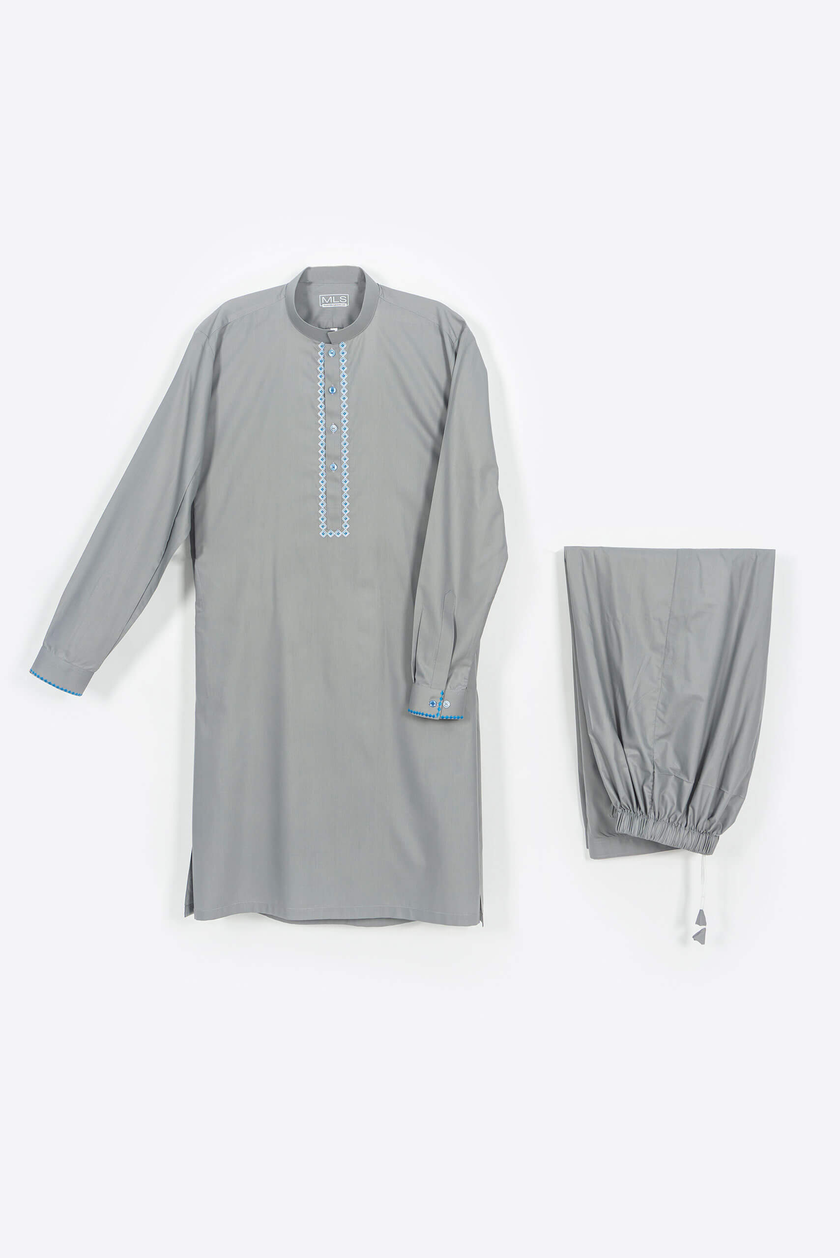 Storm Gray Shalwar Kameez - Shalwar Kameez - Muslim Lifestyle Store
