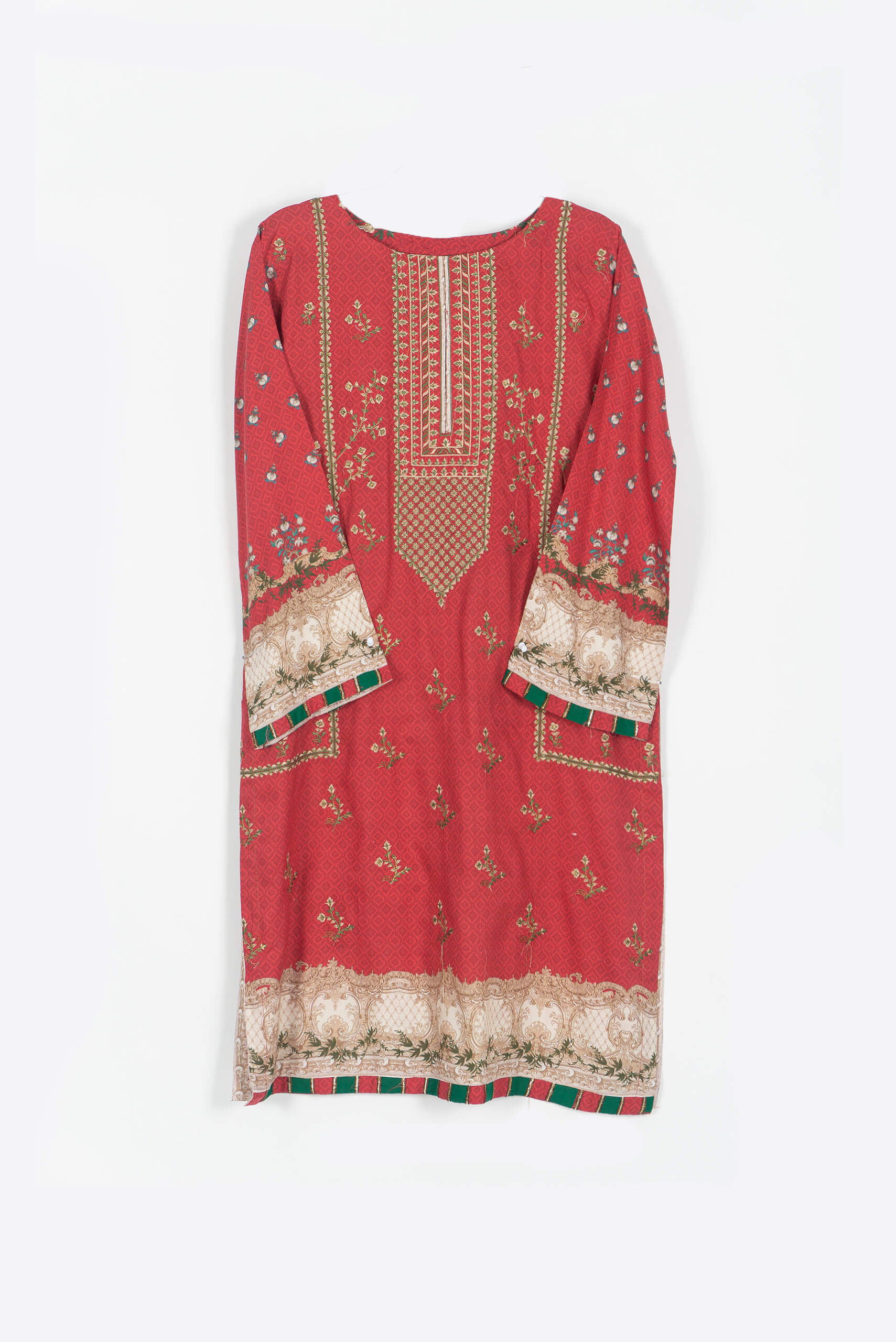 Vibrant Red Shalwar Kameez - Shalwar Kameez - Muslim Lifestyle Store
