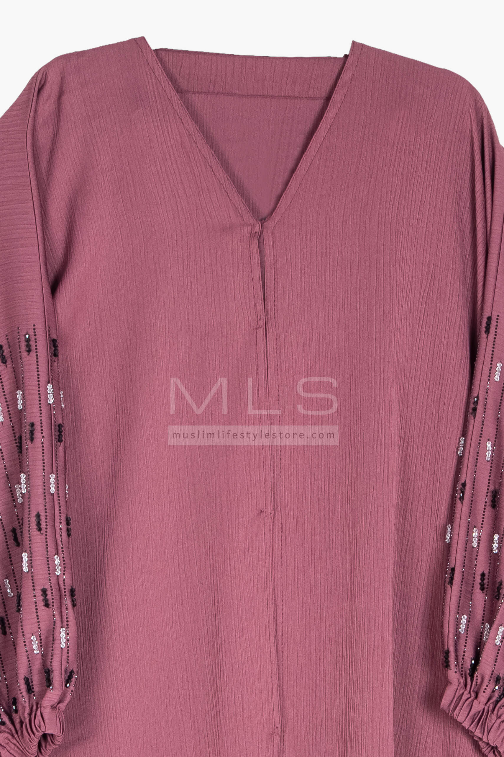 Henna Magenta Pink Bishop Abaya - Abaya - Muslim Lifestyle Store