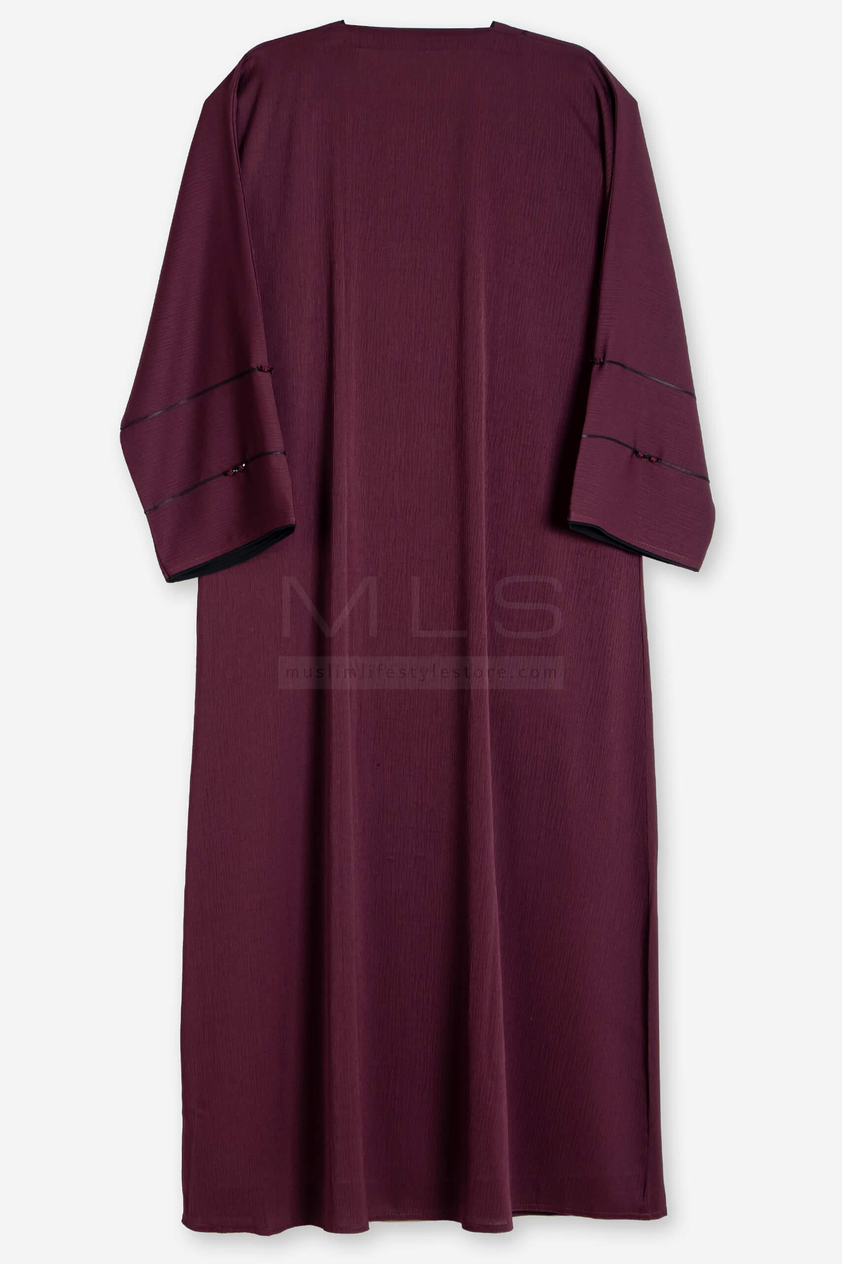 Velvet Red Abaya - Abaya - Muslim Lifestyle Store