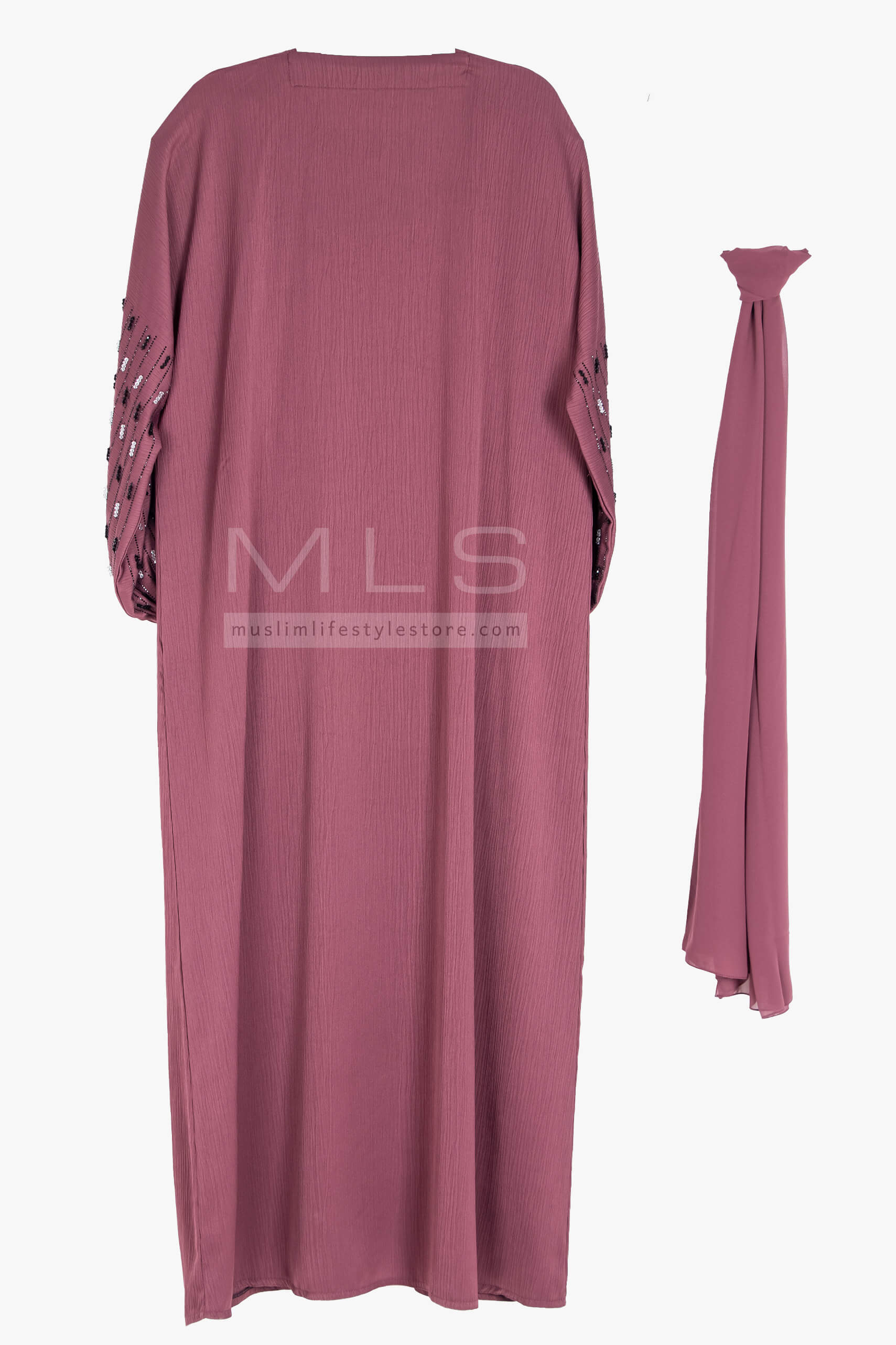 Henna Magenta Pink Bishop Abaya - Abaya - Muslim Lifestyle Store