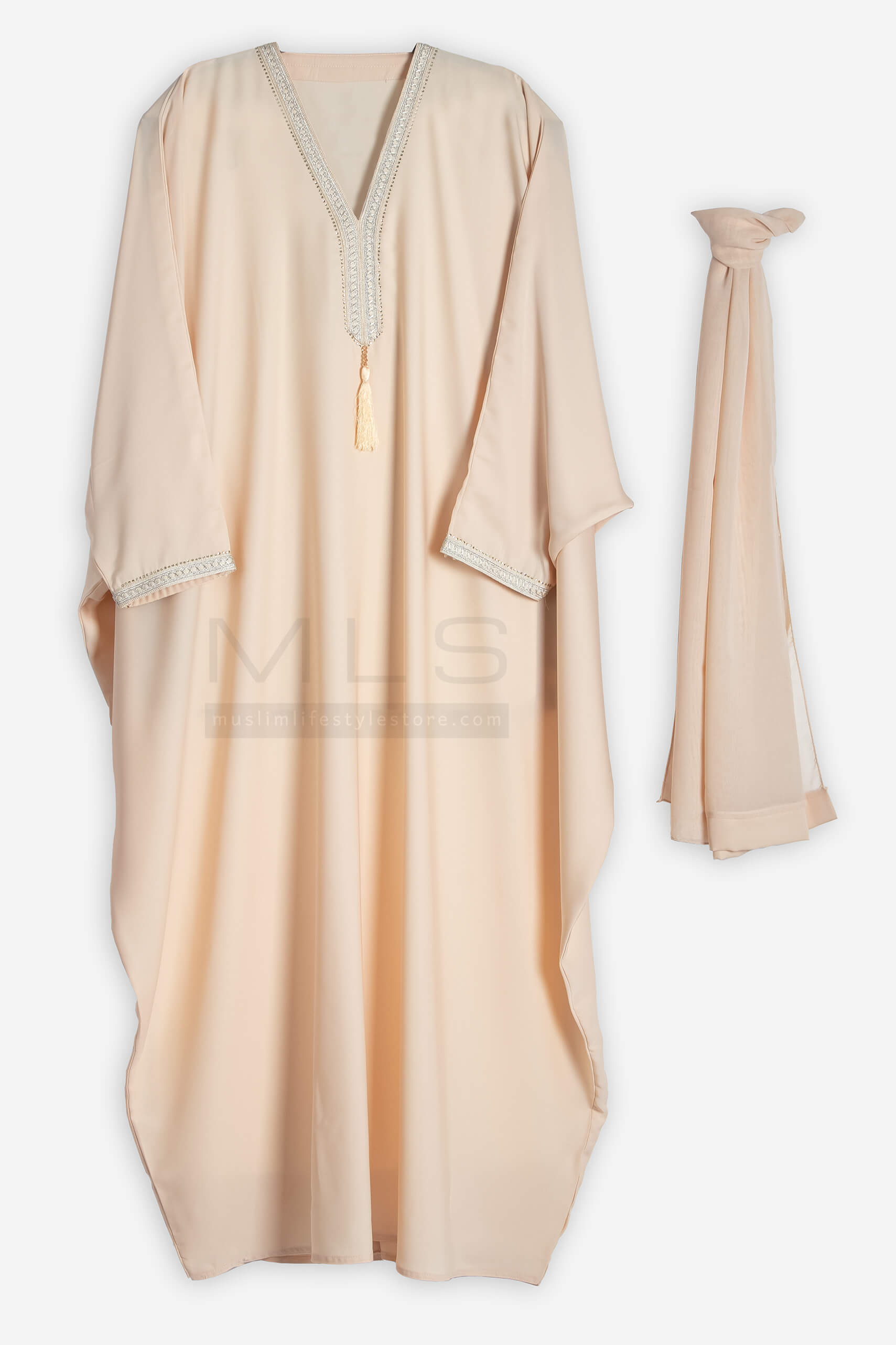 Sand Glimmer Kaftan - Kaftan - Muslim Lifestyle Store