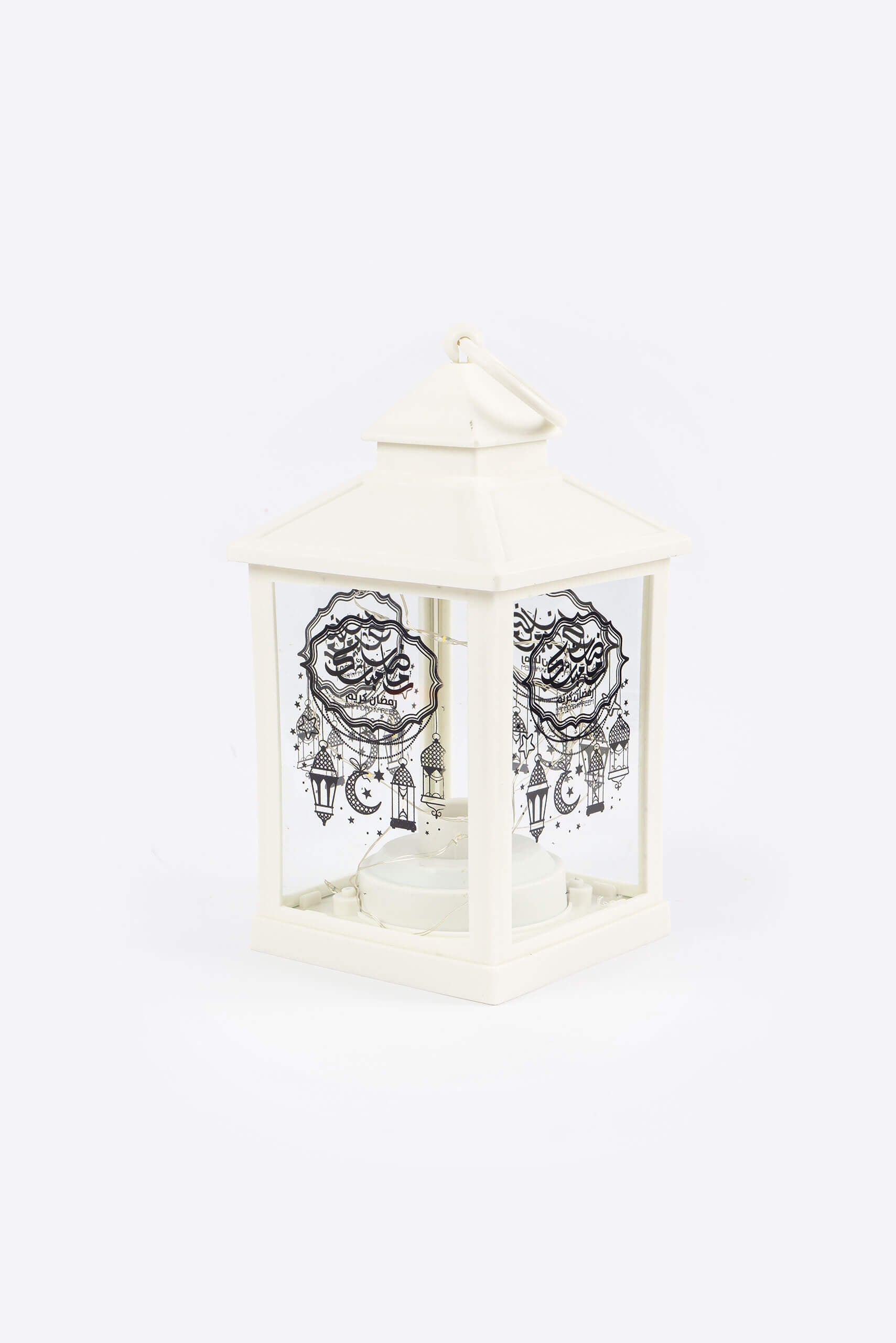 White Ramadan LED Lantern - Lantern - Muslim Lifestyle Store