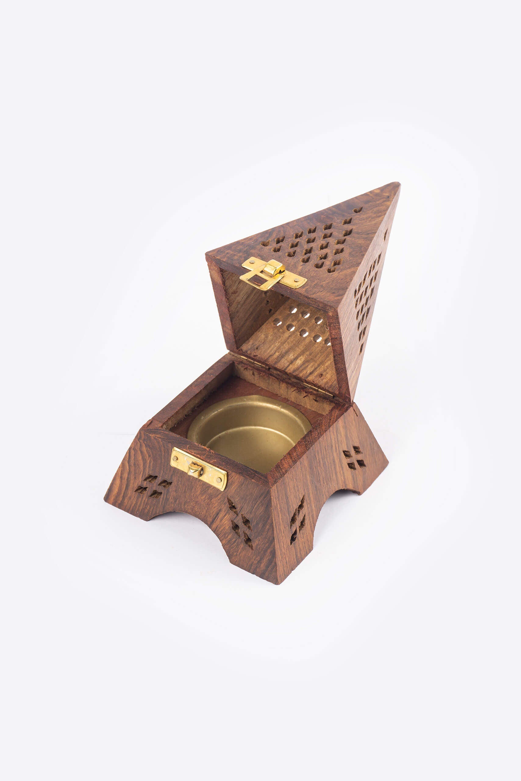 Wooden Pyramid Oudh Burner - Oudh Burner - Muslim Lifestyle Store