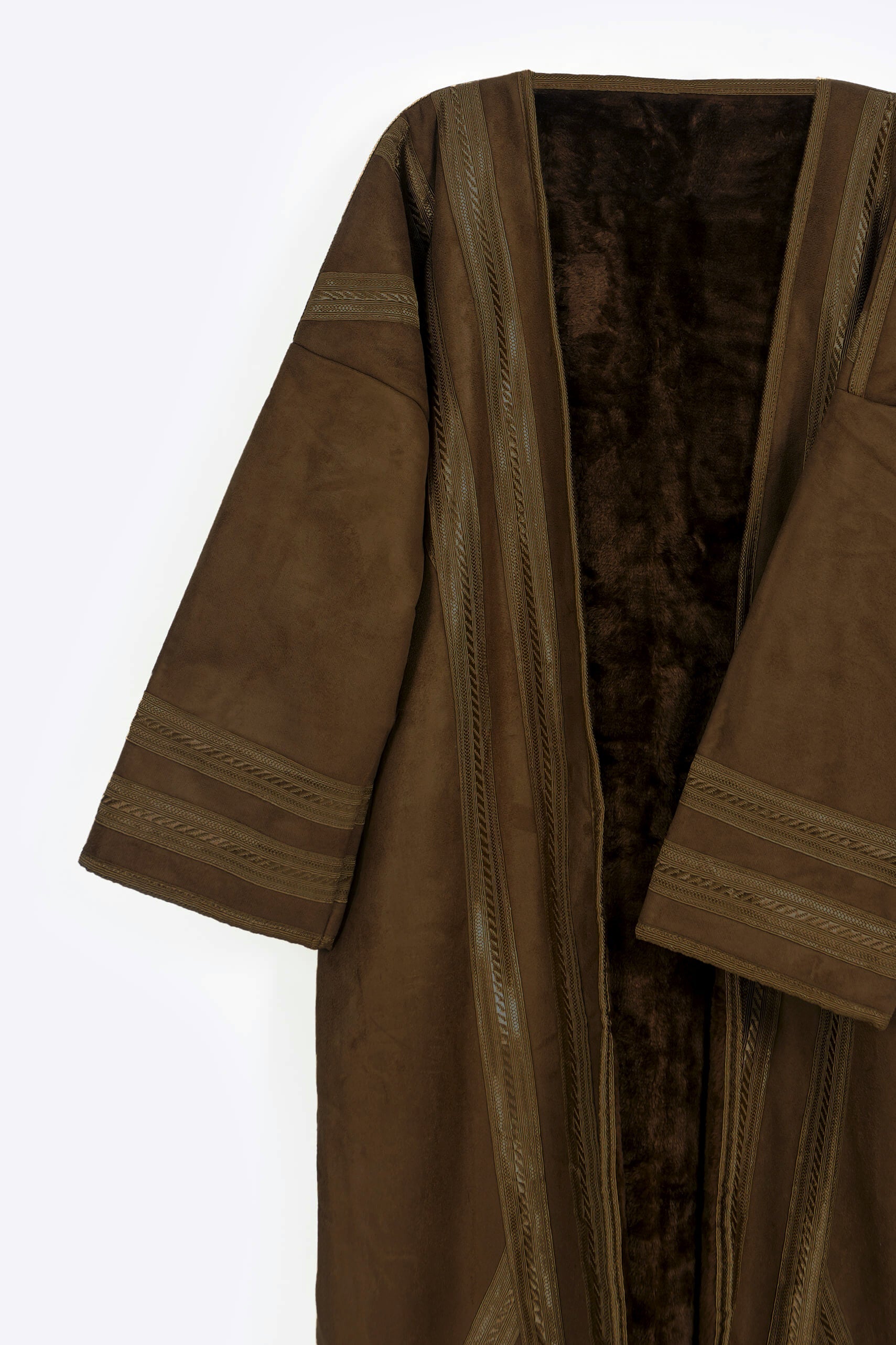 Dark Brown Farwa Bisht - Bisht - Muslim Lifestyle Store