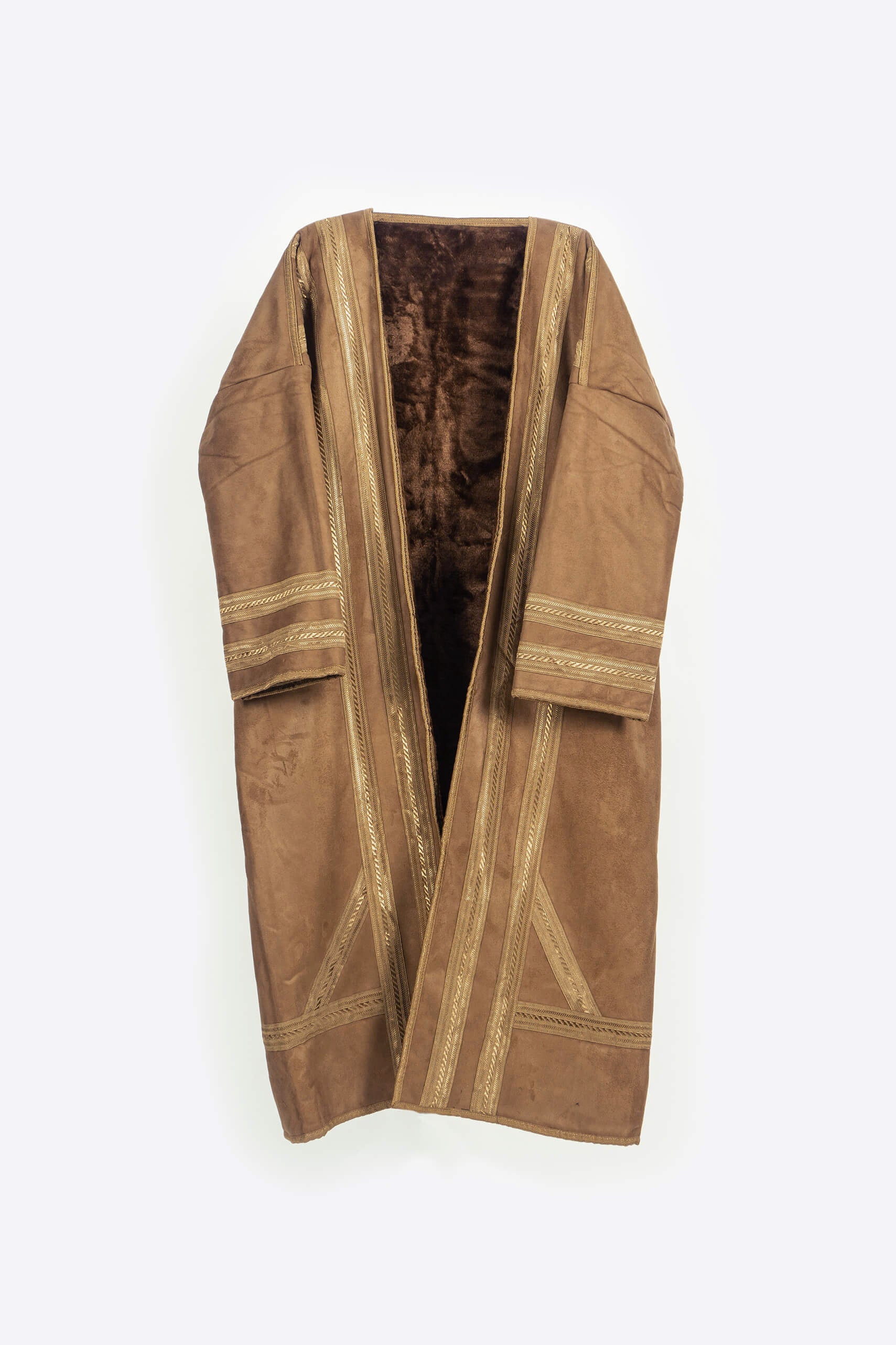 Light Brown Farwa Bisht - Bisht - Muslim Lifestyle Store