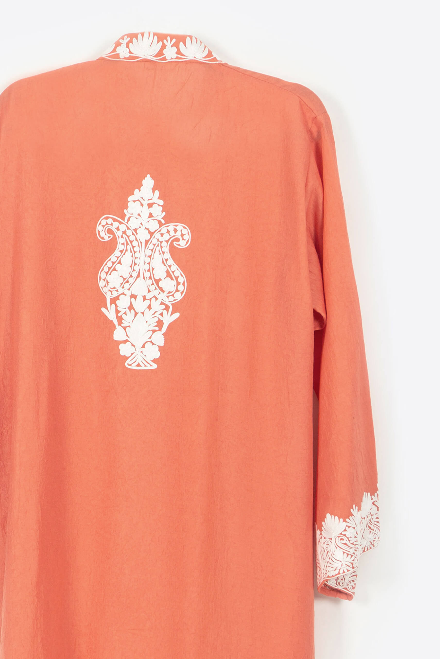 Peach White Kashmiri Jalabiya - Jalabiya - Muslim Lifestyle Store