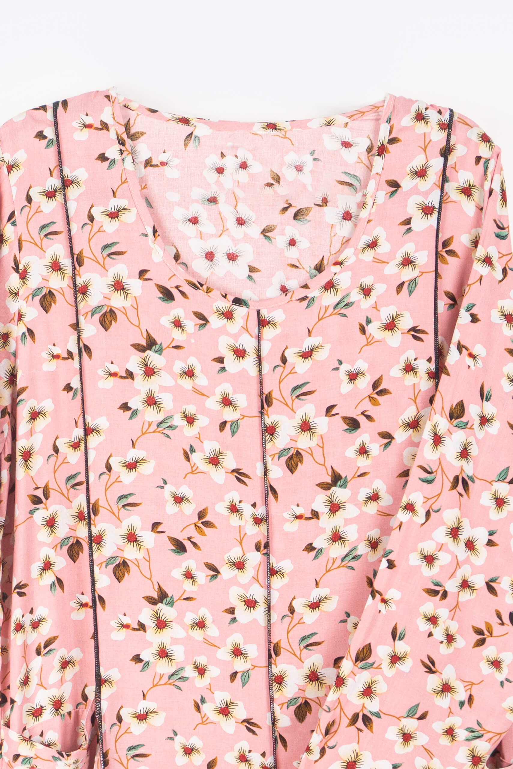 Pink Floral Maxi Dress - Maxi Dress - Muslim Lifestyle Store